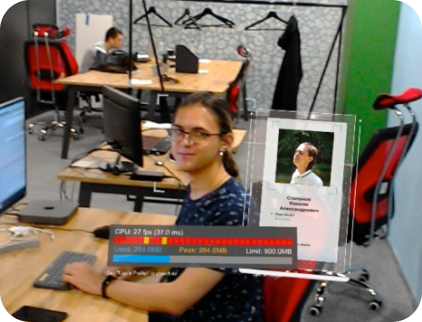 Распознавание лиц в Hololens, пример использования в офисе