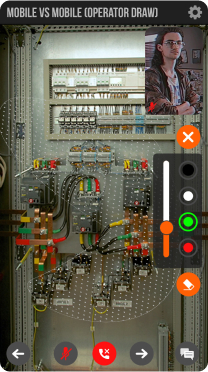 Удаленный ассистент, интерфейс в использовании